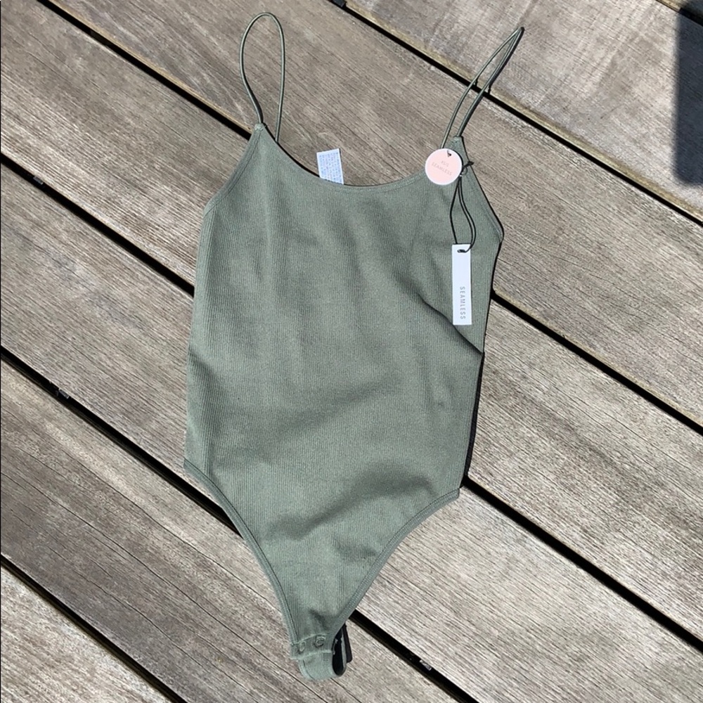 Army Green Seamless Bodysuit